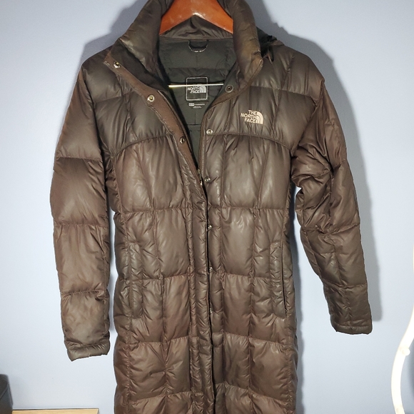 The North Face Puffer Jacket 700 Women Size XS Brown Goose down - Picture 1 of 8